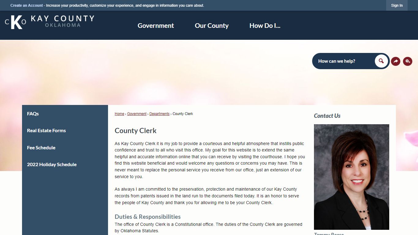 County Clerk | Kay County, OK